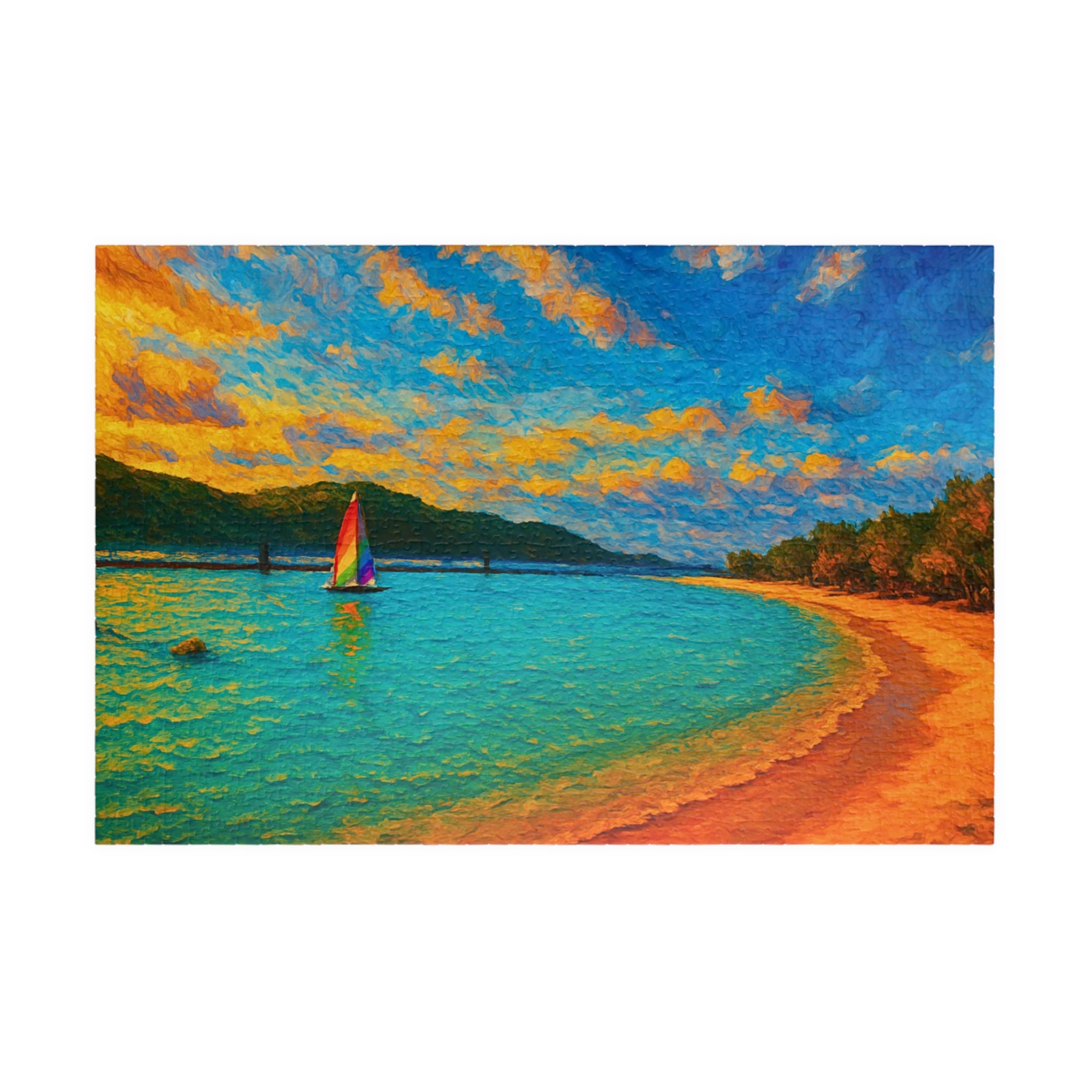 Painted Horizons: Coastal Puzzle