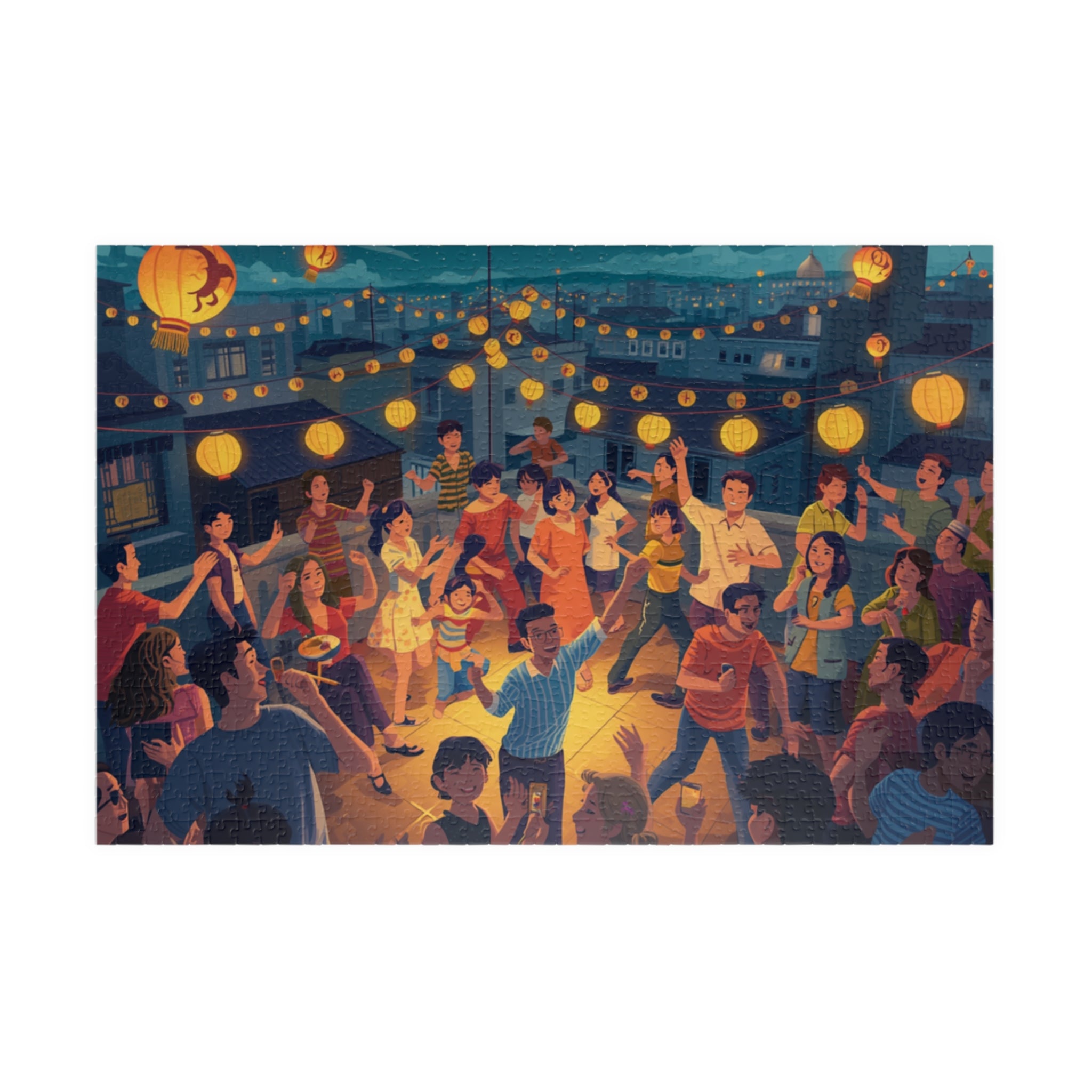 Lantern Nights – Rooftop Celebration Puzzle