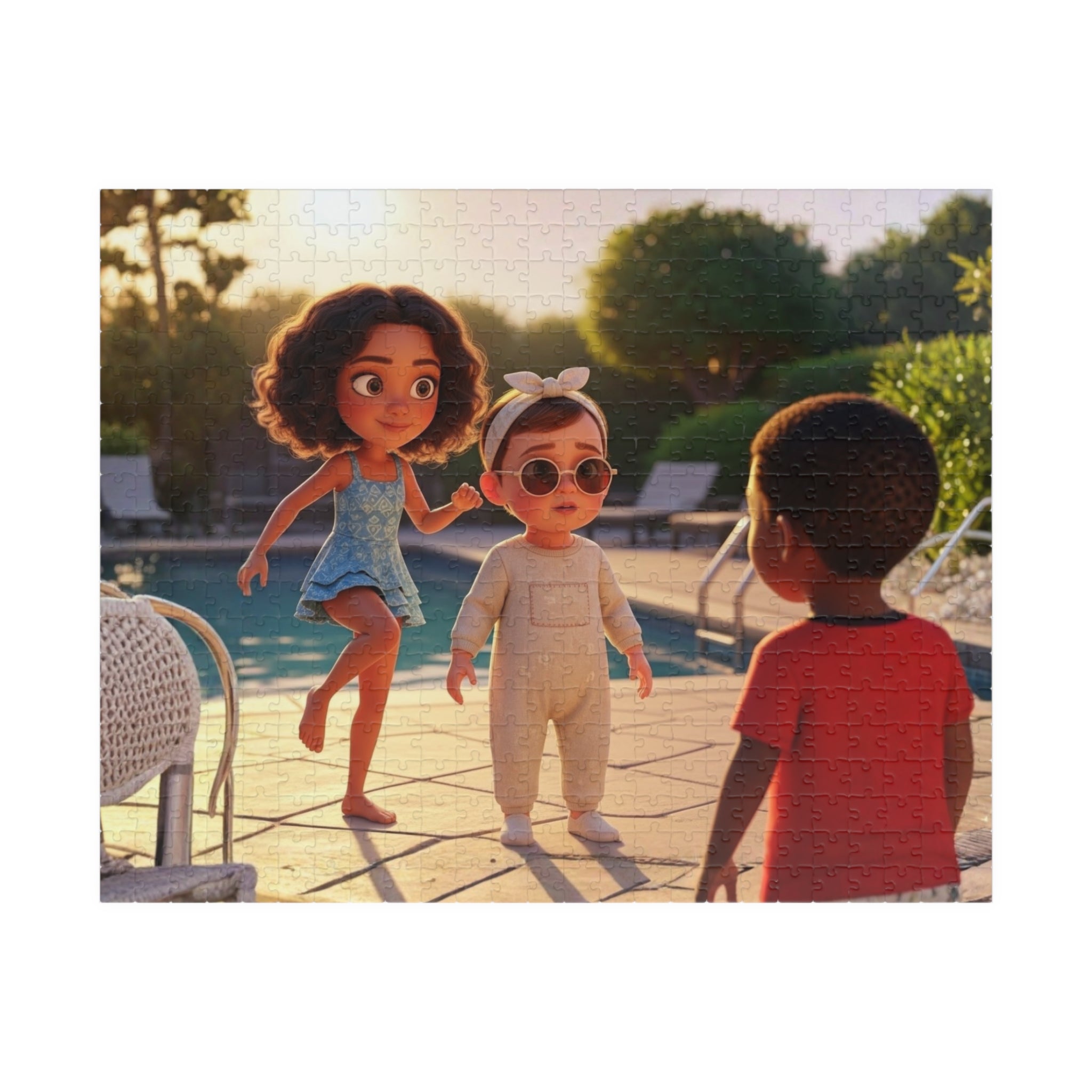 Poolside Play - 500 Piece Family Puzzle