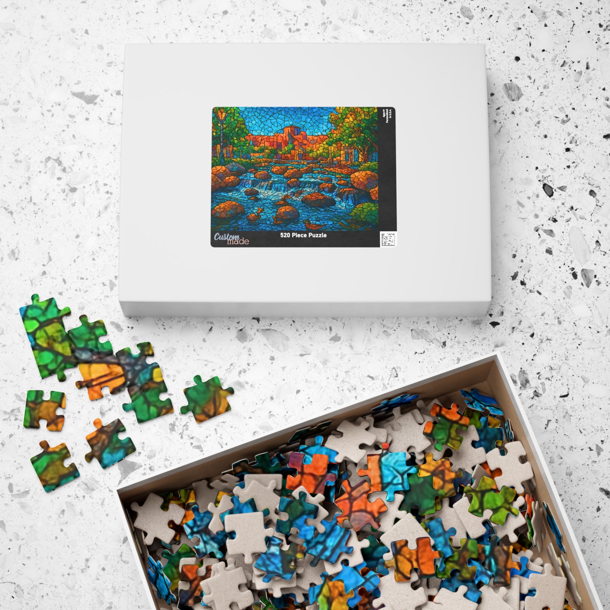 Golden River Crossing 500/1000 Piece Puzzle