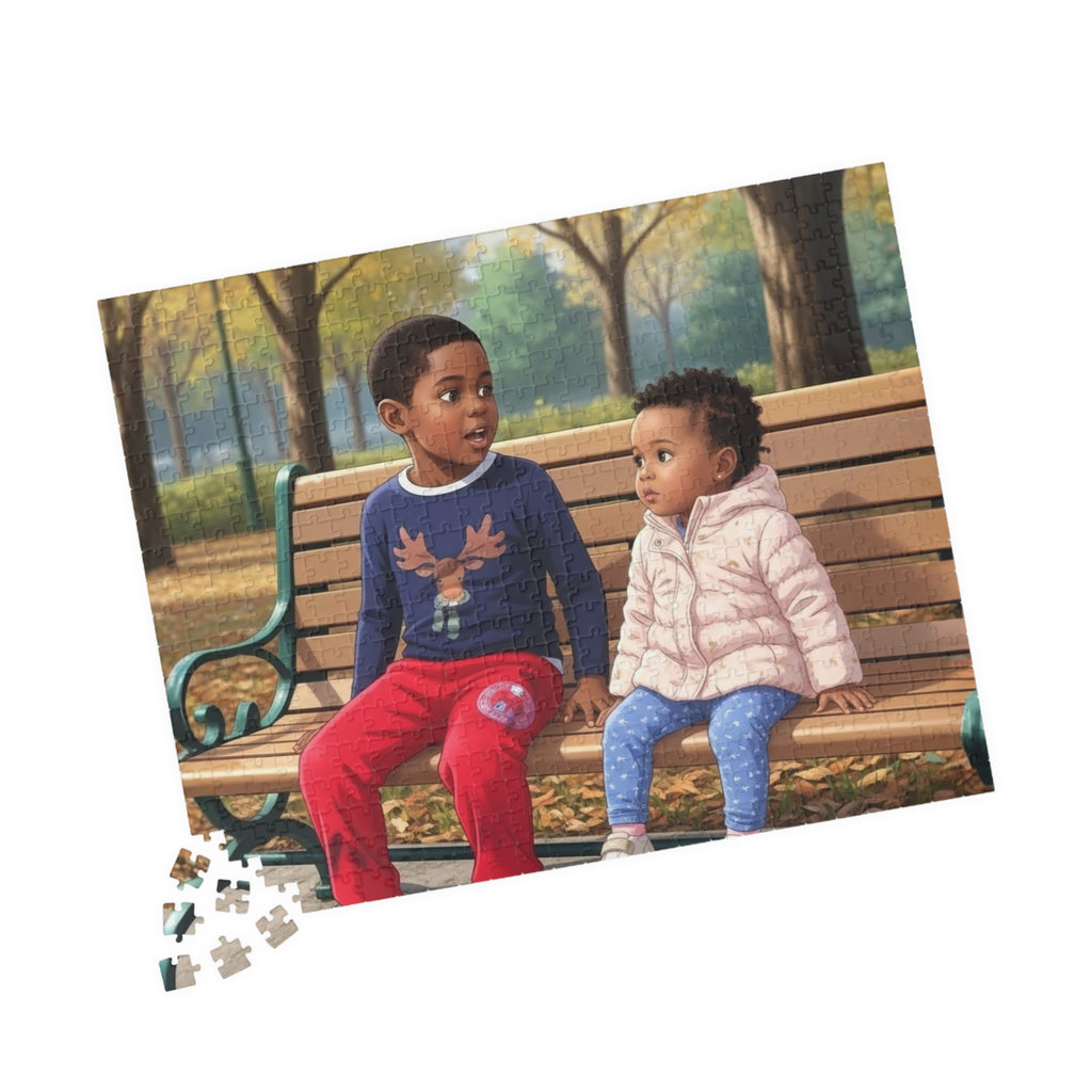 Autumn Landscape Puzzle 500 Piece, Fall Nature Jigsaw Puzzle, Cozy Seasonal Art Puzzle for Adults