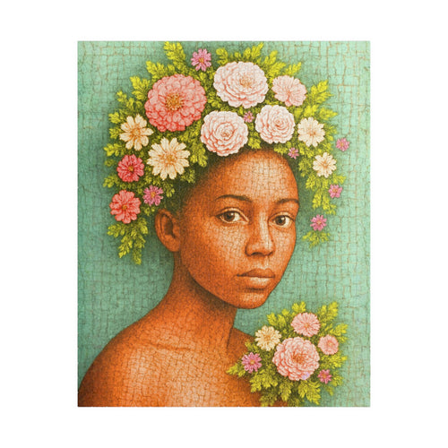 Crowned in Bloom: Art Puzzle