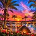 Beach Sunset Puzzle 500 or 1000 Piece Coastal Landscape Puzzle, Relaxing Ocean View Puzzle