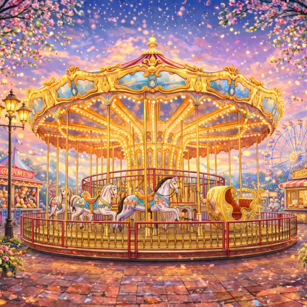 Twilight Carousel: Golden Dream Puzzle