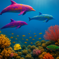 Personalized Dolphin Jigsaw Puzzle 500 or 1000 Piece Ocean Reef Puzzle, Colorful Sea Life Puzzle, Gift for Adults