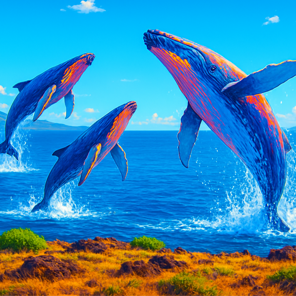 Whale Jigsaw Puzzle 1000 Piece – Ocean Puzzle for Adults, Relaxing Art Puzzle, Unique Gift for Puzzle Lovers, 500 or 1000 Pieces