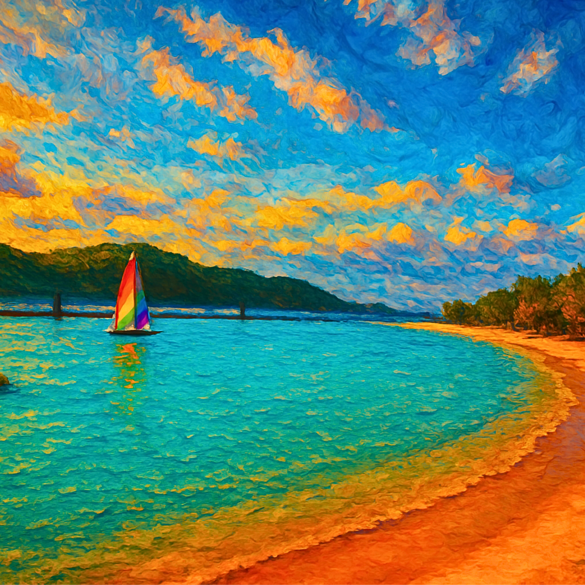 Painted Horizons: Coastal Puzzle