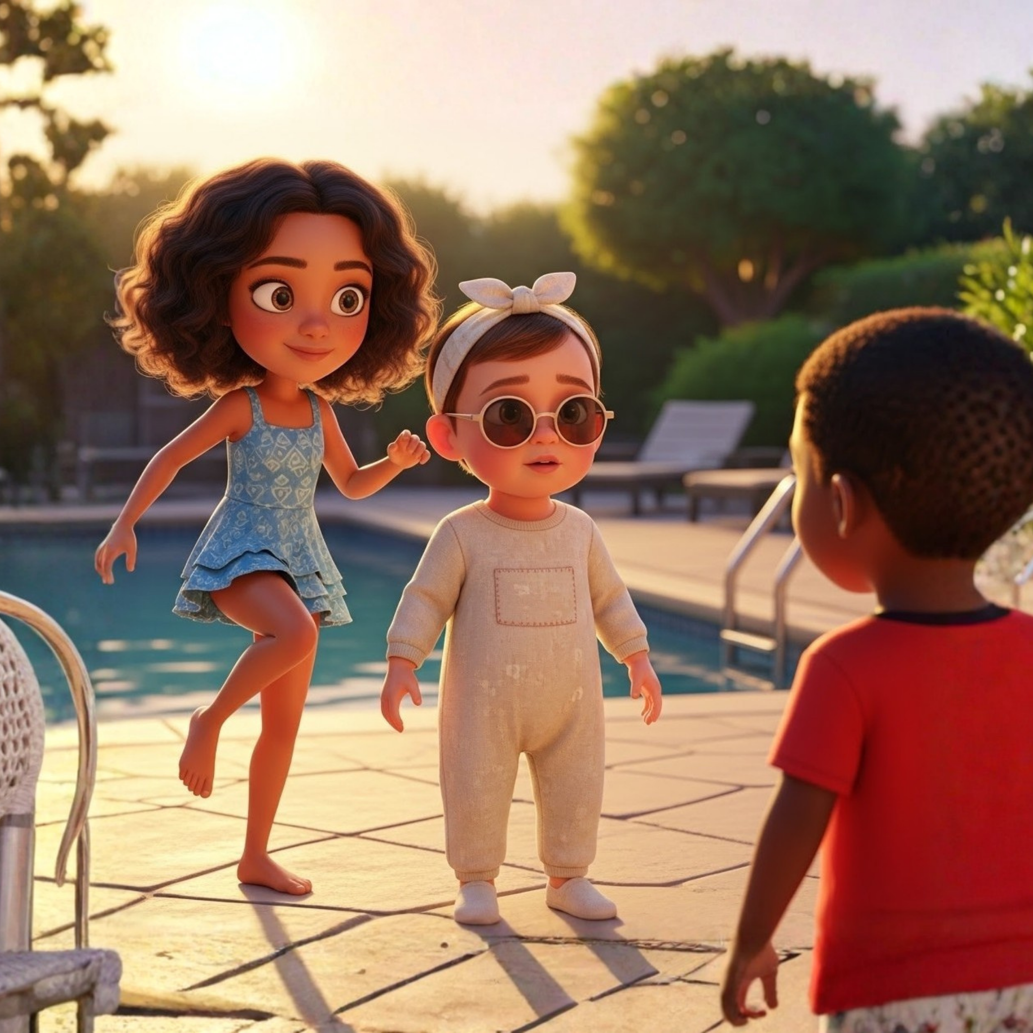 Poolside Play - 500 Piece Family Puzzle