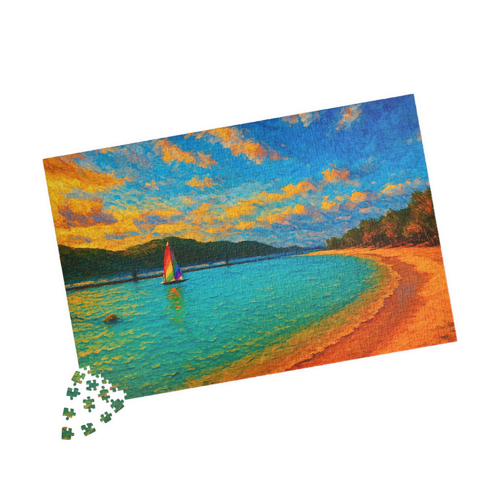 Painted Horizons: Coastal Puzzle