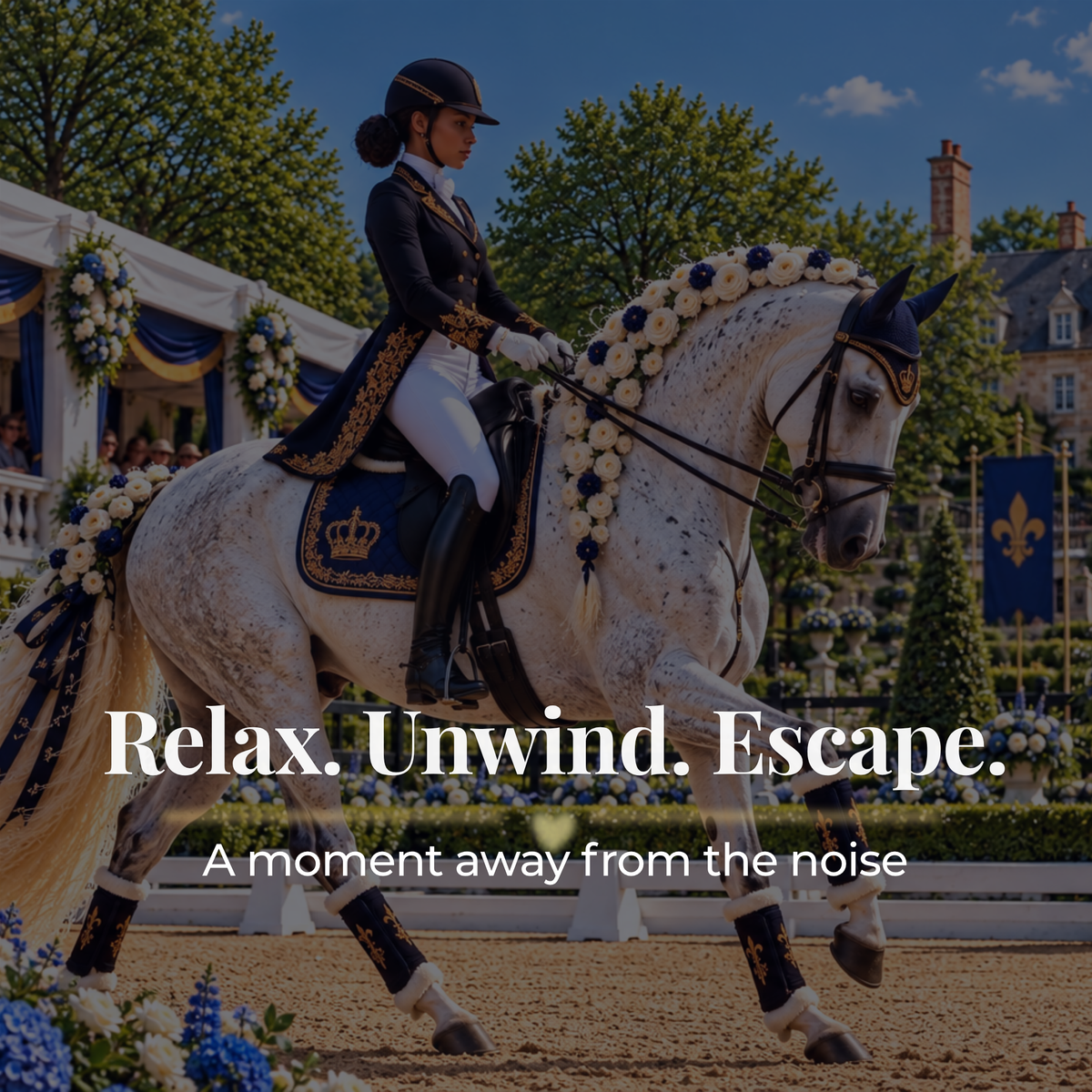 Dressage Horse Puzzle 500 or 1000 Piece – Equestrian Jigsaw Puzzle, Elegant Horse Lover Gift, Horse Show Puzzle for Adults