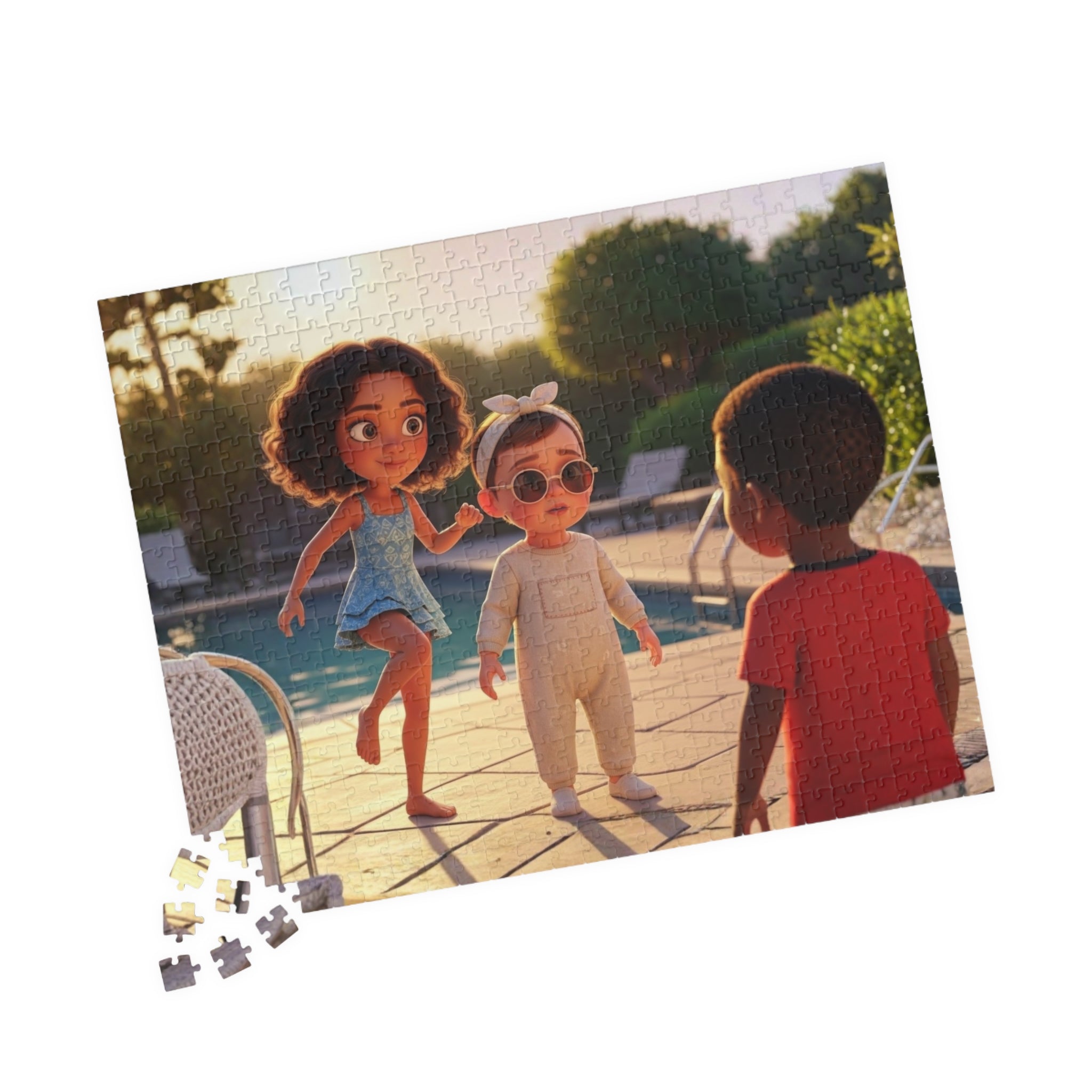 Poolside Play - 500 Piece Family Puzzle