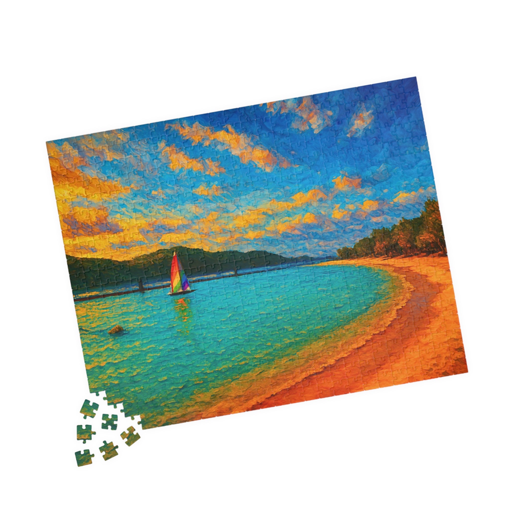 Painted Horizons: Coastal Puzzle