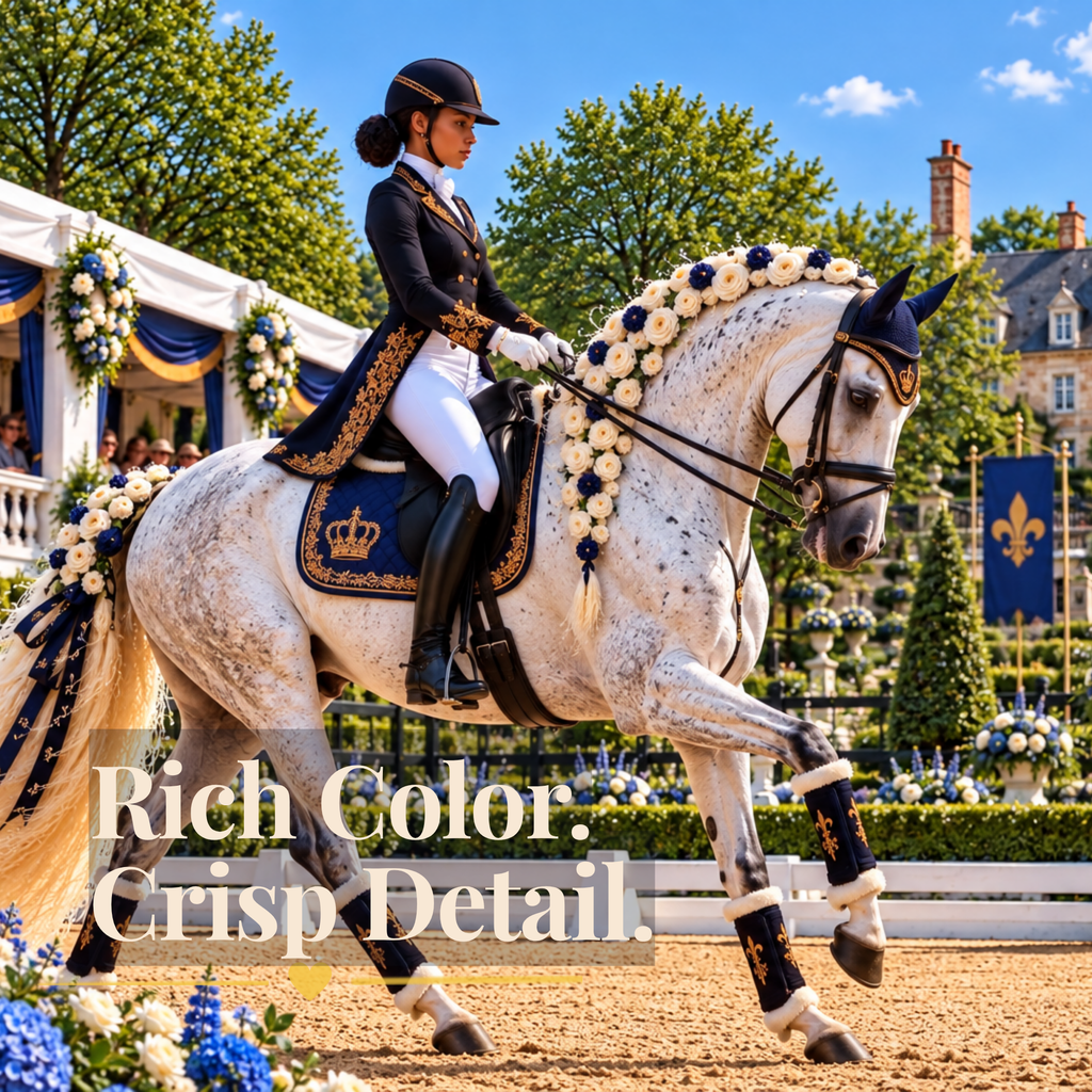 Dressage Horse Puzzle 500 or 1000 Piece – Equestrian Jigsaw Puzzle, Elegant Horse Lover Gift, Horse Show Puzzle for Adults