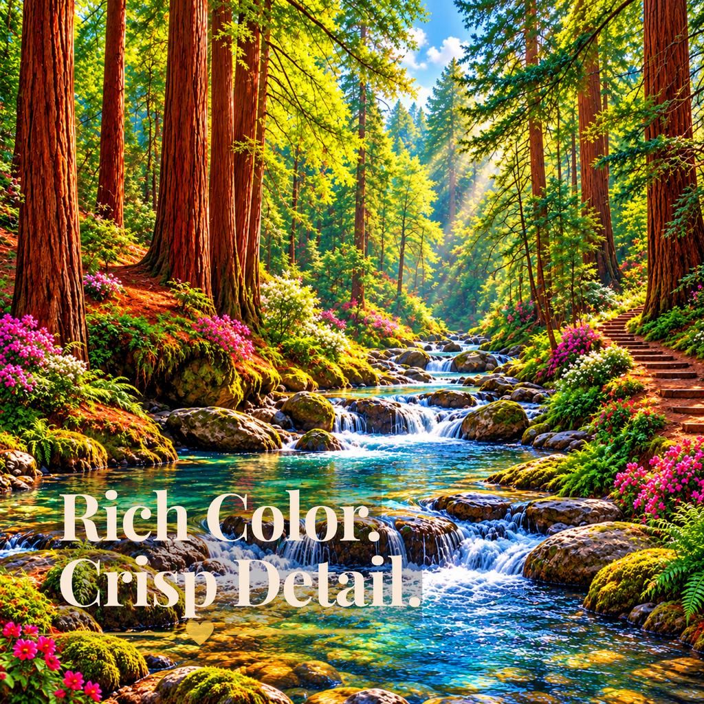Forest Jigsaw Puzzle 500 or 1000 Piece Nature Puzzle, Peaceful Woodland Scene Puzzle, Gift for Adults