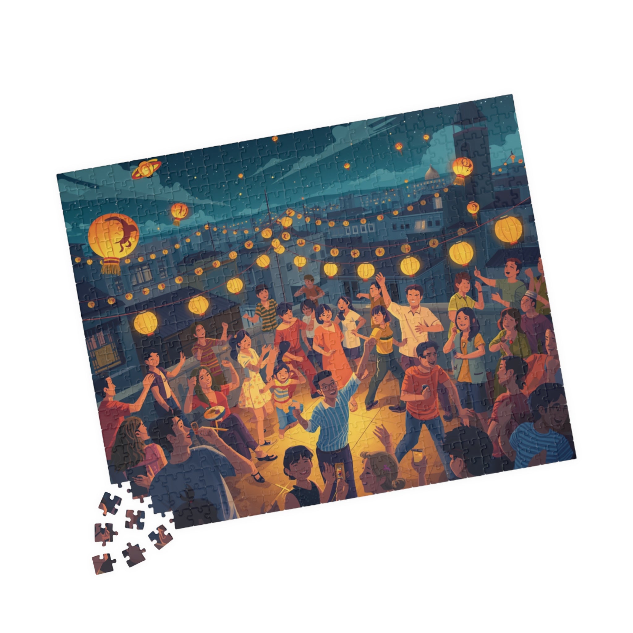 Lantern Nights – Rooftop Celebration Puzzle