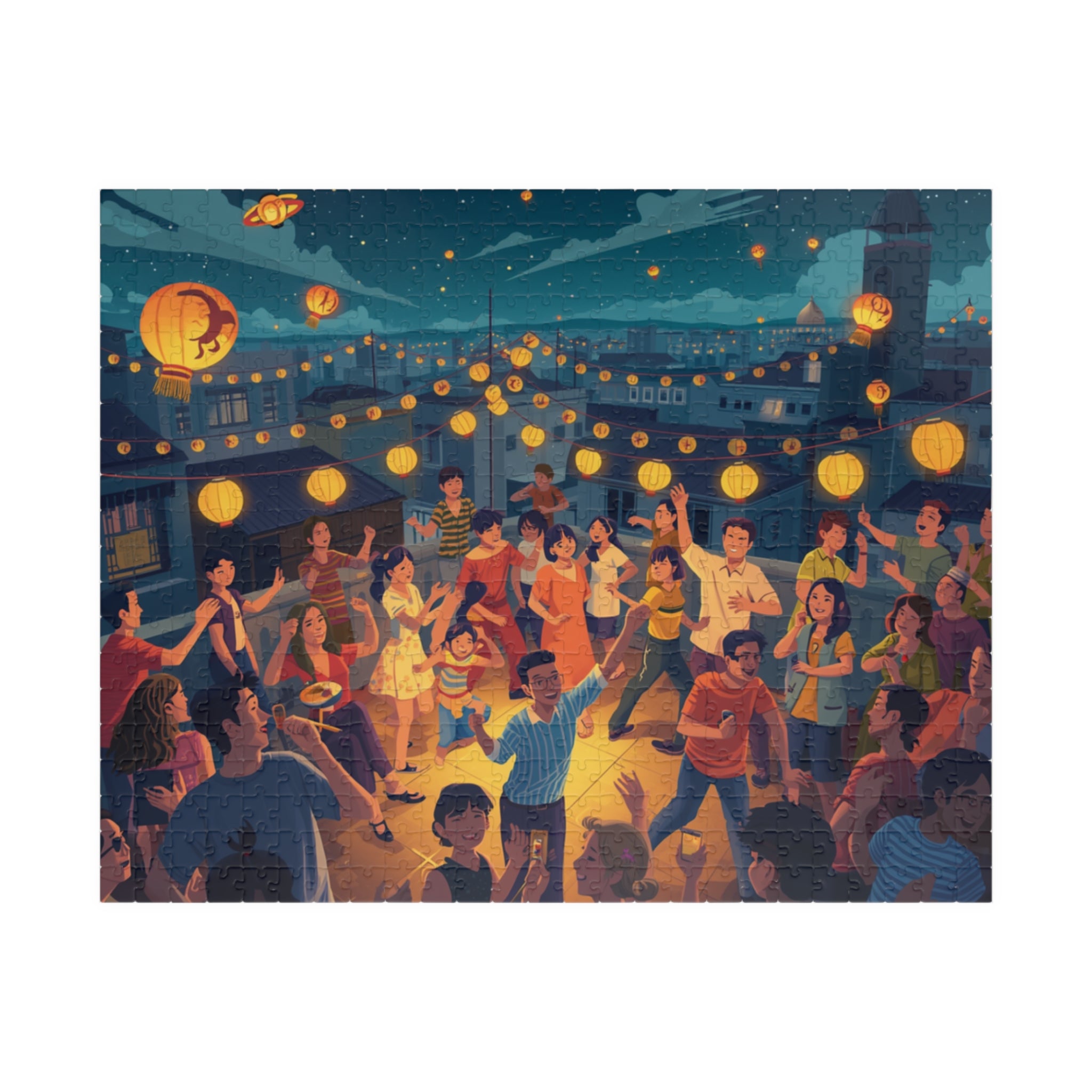Lantern Nights – Rooftop Celebration Puzzle